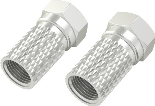 Produktbild Hama F-Stecker, 6,5 mm, schraubbar, 2 Stück (Antennenkabel)
