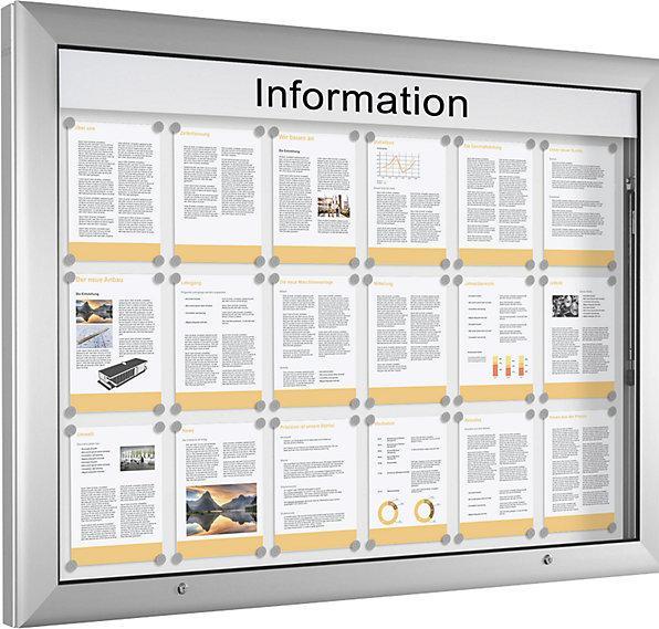 Produktbild kaiserkraft Schaukasten für Innen- und Aussenbereich (Magnettafel, 138 x 102.5 cm)