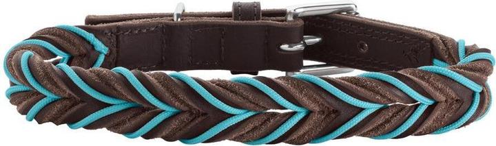 Produktbild Hunter Dogcollar Solid Education Cord M-L (60), dark brown/turquoise - (69324) (M, L, Hund, Allgemein)