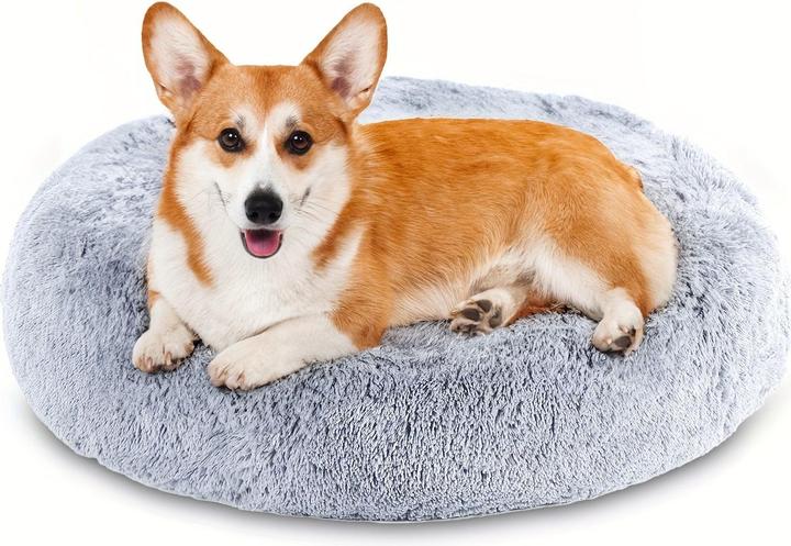 Produktbild Alopini Beruhigendes Hunde- & Katzenbett, Donut Cuddler Wärmendes Kuscheliges Weiches Rundes Bett (Hund, Katze)
