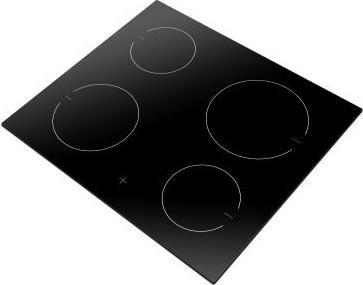 Actual product image Amica Glass ceramic hob Frameless 57.6 x 51.8 cm 4 cooking zones EC 744 100 C (59.20 cm, Electric hob)