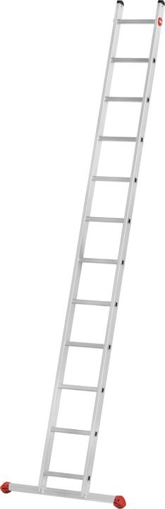 Actual product image Hailo S60 ProfiStep uno, aluminium single ladder, 12 rungs (Single ladder)