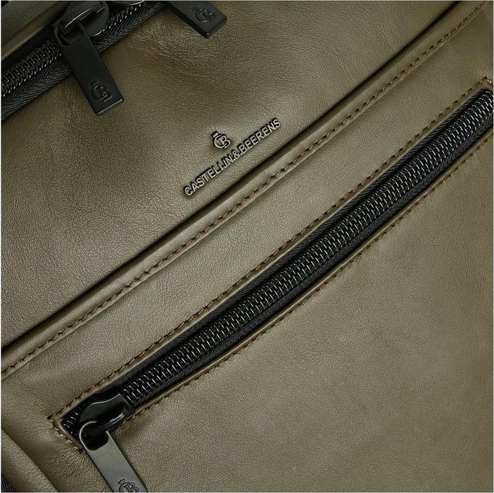 Image du produit Castelijn & Beerens & Beerens - Nappa X Victor laptoprugzak 15,6 + tablet RFID | groen - (15 l)