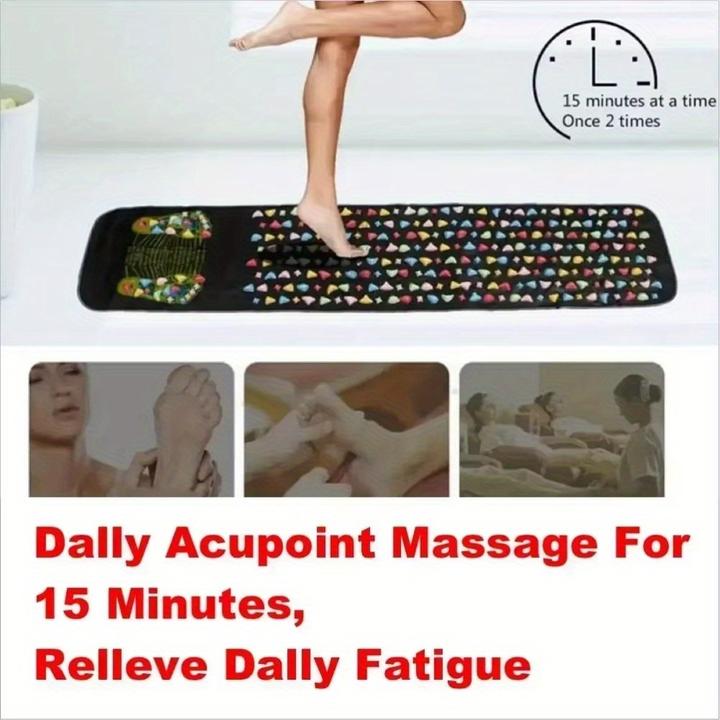 Actual product image PhoneLook Faltbare Fussmassage-Matte für Akupunktur Reflexologie Durchblutung (120 x 35 cm)