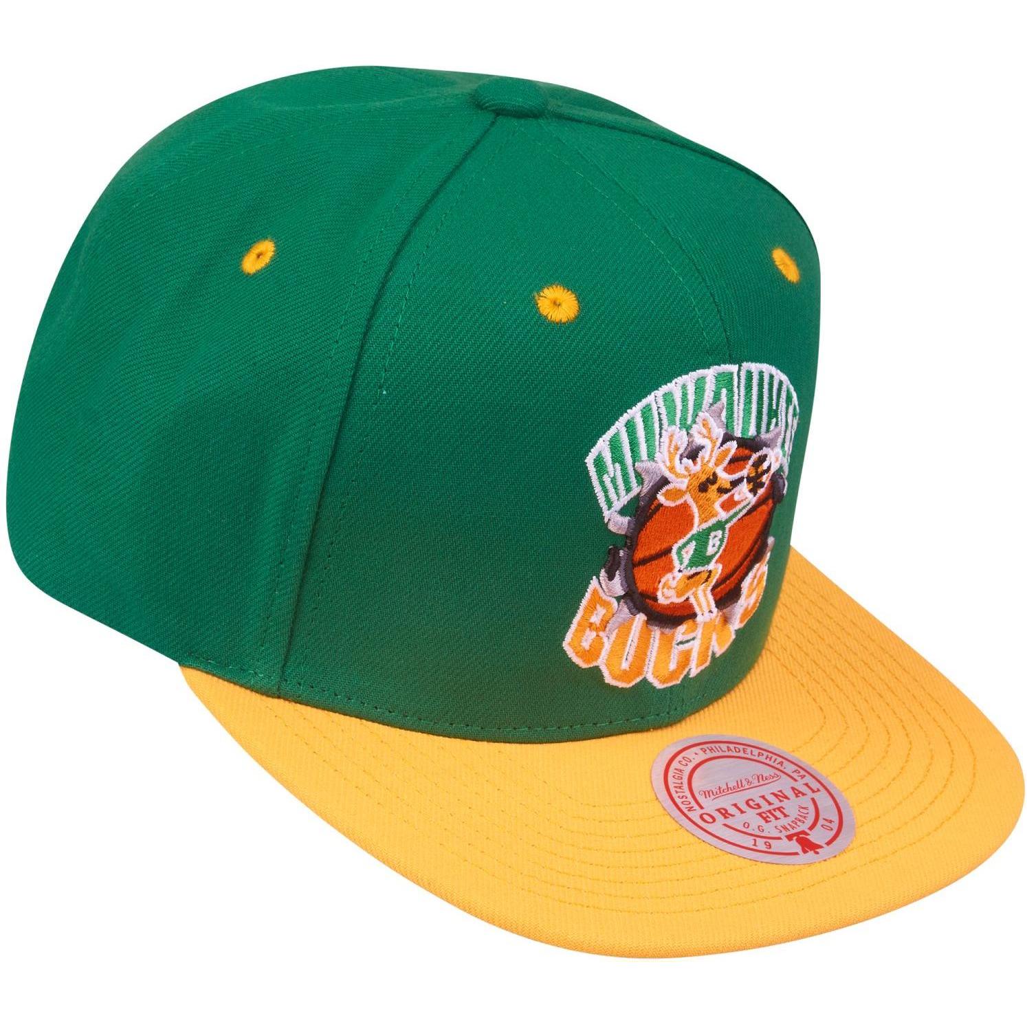 Thumbnail - Mitchell & Ness, Herren, Cap, Breakthrough Milwaukee Bucks, Grün, (One Size)