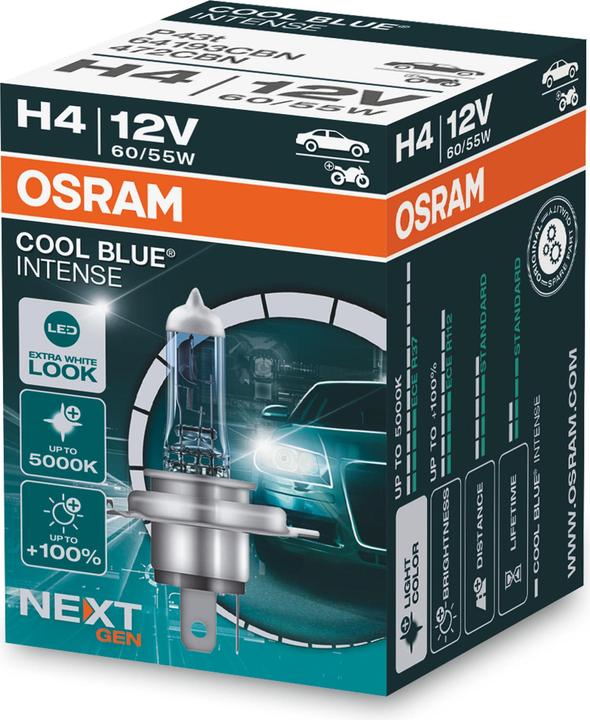 Actual product image Osram Cool Blue Intense Next Generation (H4)