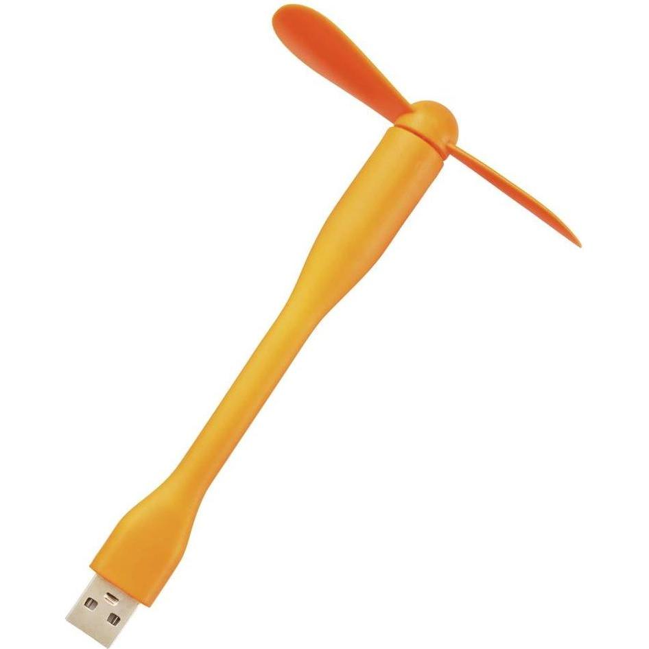 Thumbnail - Renkforce RF-USBF-101-OR USB-Ventilator Schwenkbar (B x H x T) 85 x 141 x 21 m, Ventilator, Orange