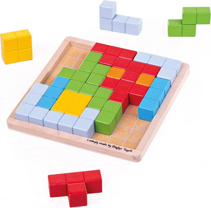 Actual product image Bigjigs Wood Block Puzzle Pattern