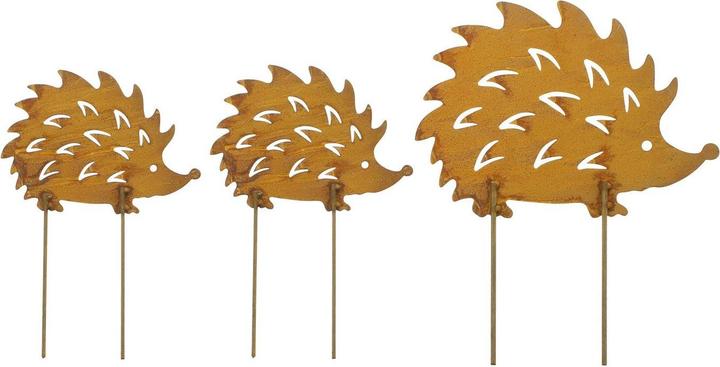 Angela Bruderer Gartenstecker «Igel» 3er-Set