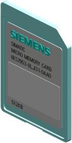 Productafbeelding Siemens SIMATIC S7 Micro Geheugenkaart voorS7-300/C7/ET 200 3 3V Nflash 512 KByt (0.00 GB, MMC)