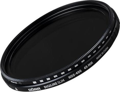 Produktbild Dörr Graufilter Digiline Slim Variabler ND2-400 – 49 mm (49 mm, ND- / Graufilter)