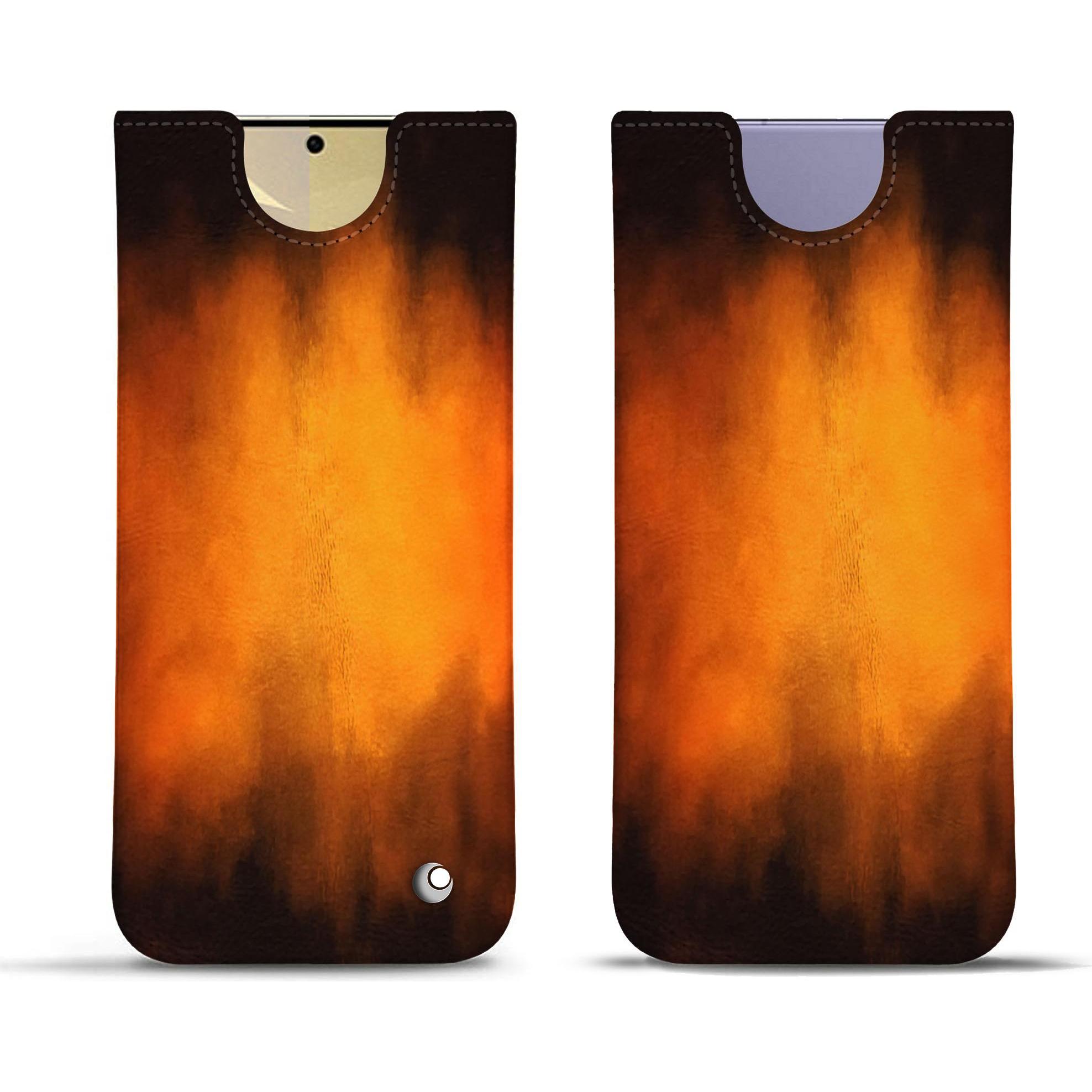 Thumbnail - Noreve Lederschutzhülle (Samsung Galaxy S24+), Smartphone Hülle, Violett