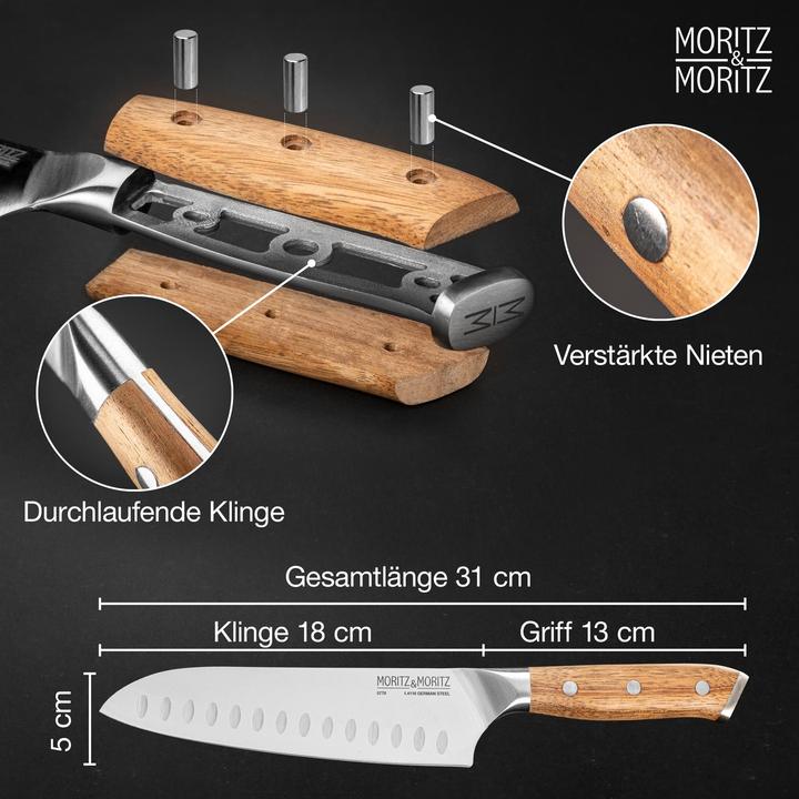 Actual product image Moritz & Moritz Santoku knife (18 cm)