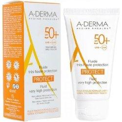 Actual product image A-Derma PROTECT Fluide invisible SPF50+ (Sun cream face, SPF 50+, 40 ml, 60 g)