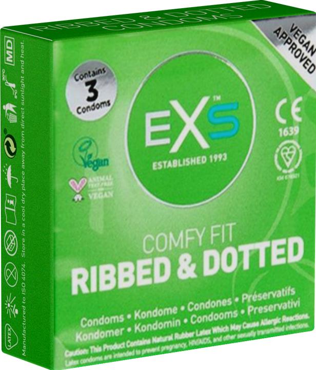 Actual product image EXS Ribbed & Dotted (3 pcs.)