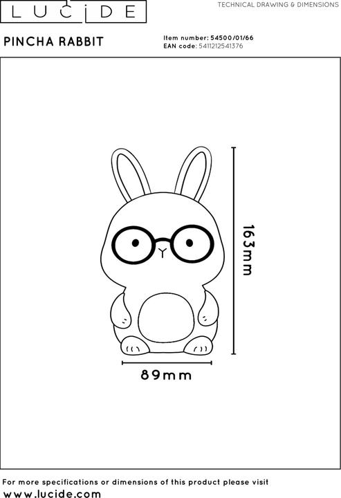 Produktbild Lucide Pincha Rabbit
