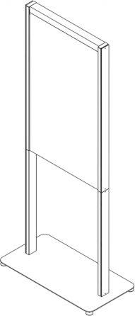 Produktbild Hagor Standsystem für Samsung OM55N-D (45 kg)