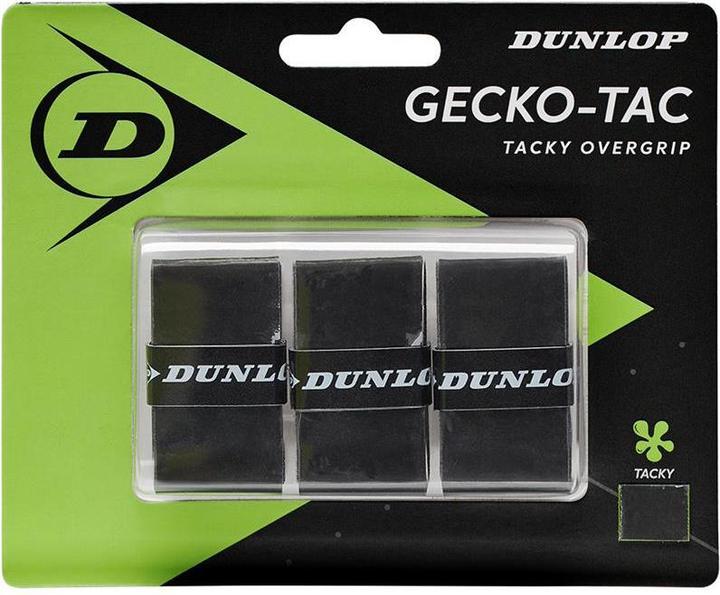 Produktbild Dunlop Raketen oben. Wicklung GECKO-TAC 3 Stk. Schwarz