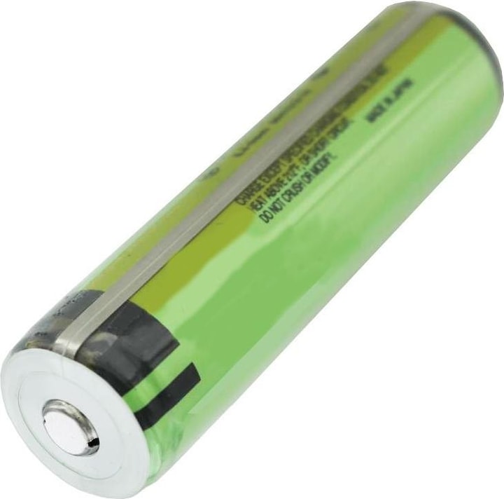 Actual product image Panasonic 18650 battery protected 3 pieces and LCD quick charger (3 pcs., CR123A, 3400 mAh, Battery + charger)