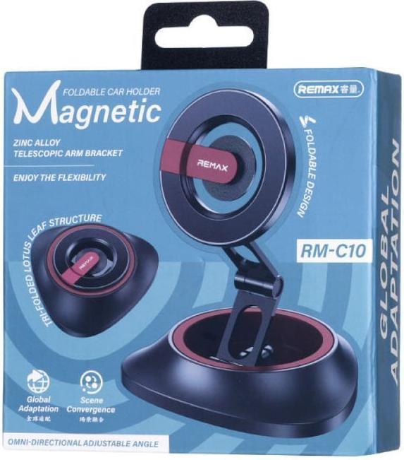 Remax Car Mount Rm-C10 Magnetic Foldable Black