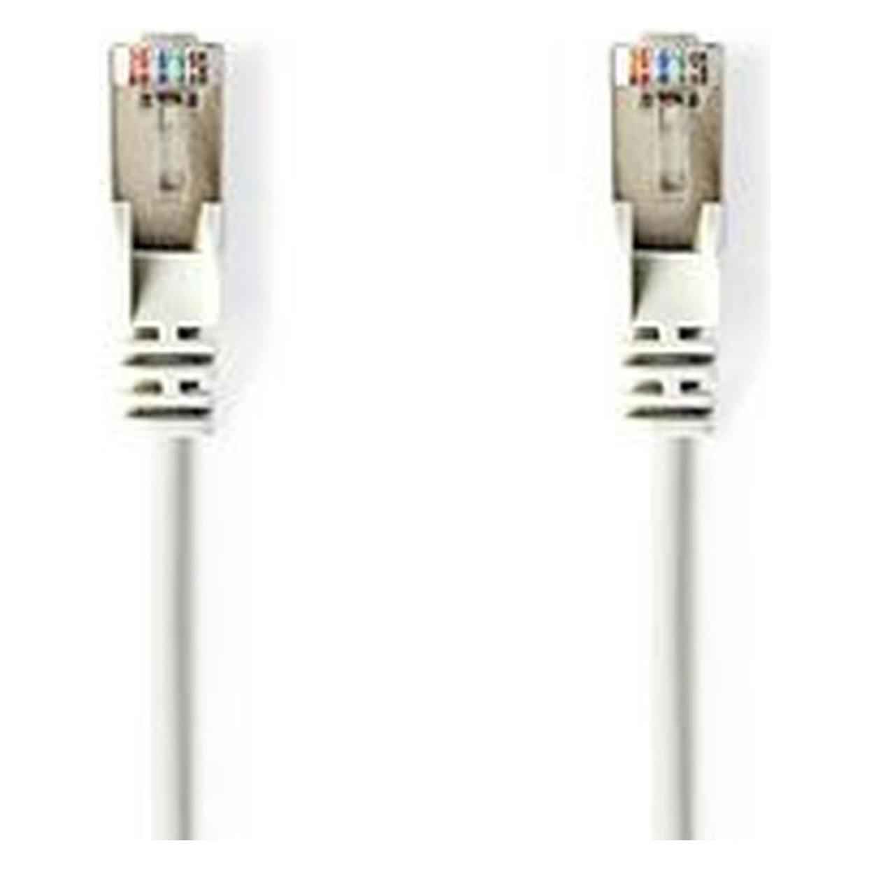Nedis Bianco Cavo Cat 5E Sf/Utp Spina Rj45 Spina Rj45 0,50 M Rotondo Pvc Sacchetto Di (Sf/Utp, Cat5e, 0.50 M), Cavo Di Rete