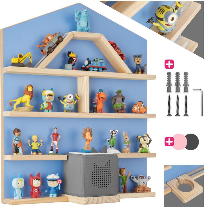 tectake Scaffale da parete Mylittle Story per fino a 50 Tonies