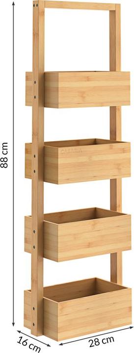 Produktbild Casaria Baderegal (88 x 28 x 16 cm)