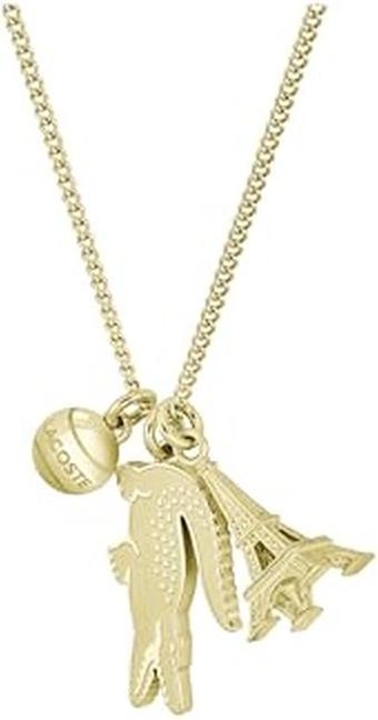 Lacoste - Women's gold-plated steel necklace Umpire 2040454 (Stainless steel)