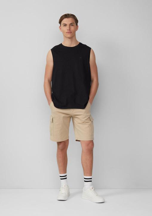 Immagine prodotto S.Oliver T-Shirt Tanktop mit Flammgarnstruktur und Logoprint (XL)