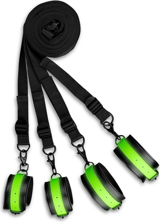Image du produit Ouch! Bed Bindings Restraint Kit - GitD/Black