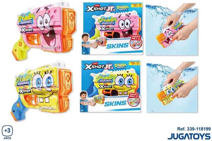 Actual product image Xshot Water ZURU - Fast-Fill Spongebob Jr. Blaster (Removable)