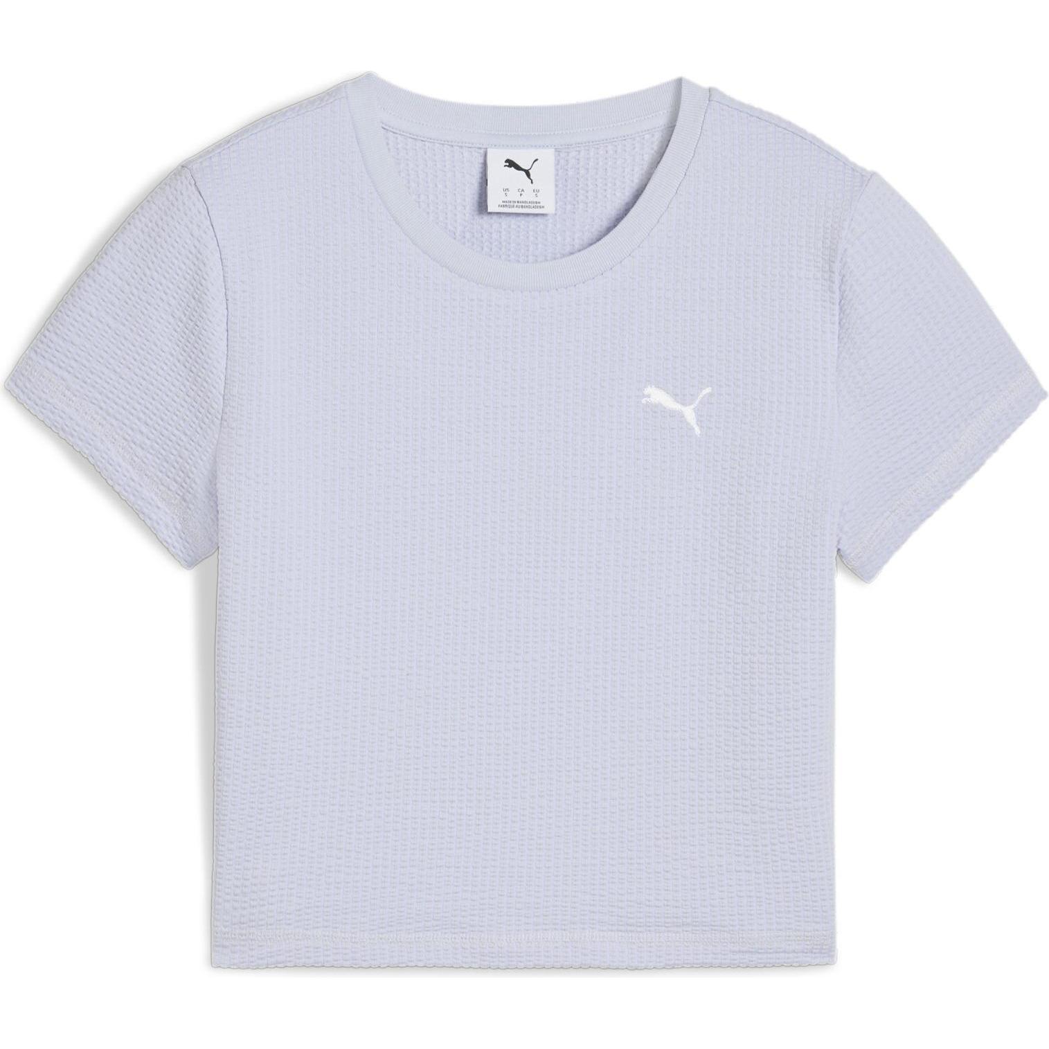 Thumbnail - Puma, Damen, Sportshirt, DARE TO Textured Baby Tee (M), Blau, M