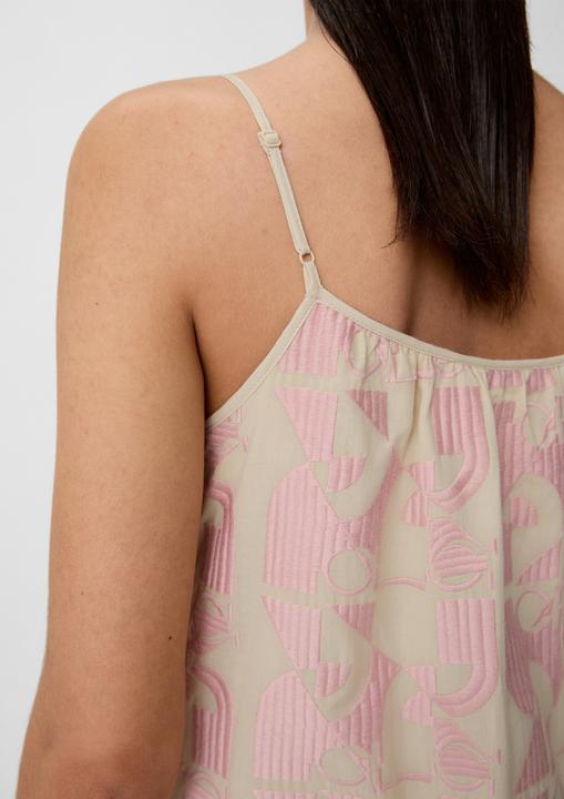 Actual product image Comma Kleid Spaghettikleid mit Logo-Muster (38)