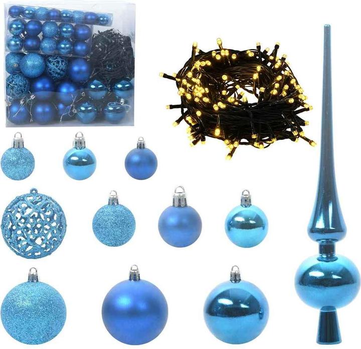 Produktbild vidaXL Weihnachtsornamente (123 -teilig)