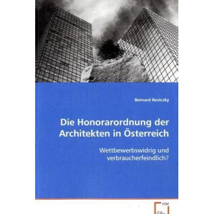 Die Honorarordnung der Architekten in Österreich, Fachbücher