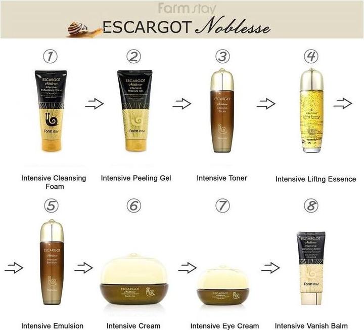 Actual product image Farm Stay Escargot Noblesse Intensive Cleansing Foam (Cleansing Foam, 180 ml)