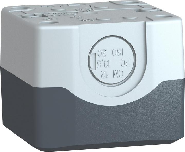 Produktbild Schneider Electric Tastergehäuse 22mm 1 Loch grau