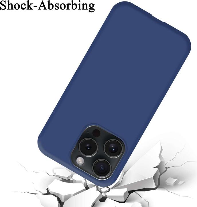 Actual product image Cadorabo Bumper Case for Apple iPhone 15 PRO MAX TPU Liquid Silicone Cover for Apple iPhone 15 PRO MAX (Apple iPhone 15 Pro Max)