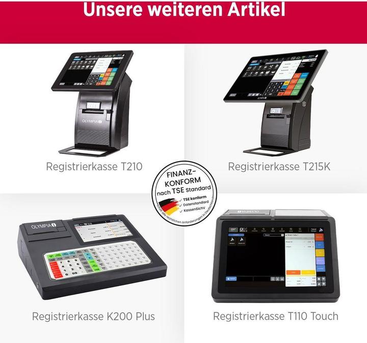 Produktbild Olympia Registrierkasse T215DK