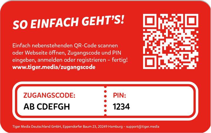 Actual product image Tigermedia tigertones - Ticket 12 months Swiss-Edition (German)