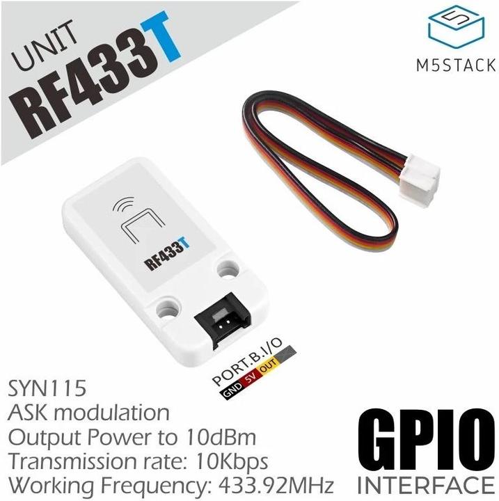 Image du produit M5Stack Émetteur RF Unit 433 MHz SYN115