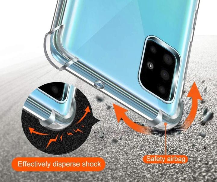 Produktbild Screenguard Samsung Galaxy A51 4G Hülle Crystal Soft Airbag Bumper (Samsung Galaxy A51)
