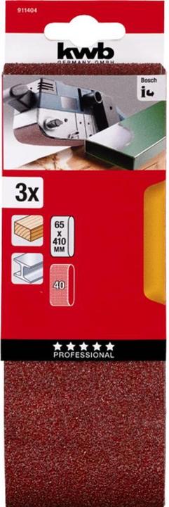 Image du produit kwb Bande abrasive 65X410 grain 40 (40)