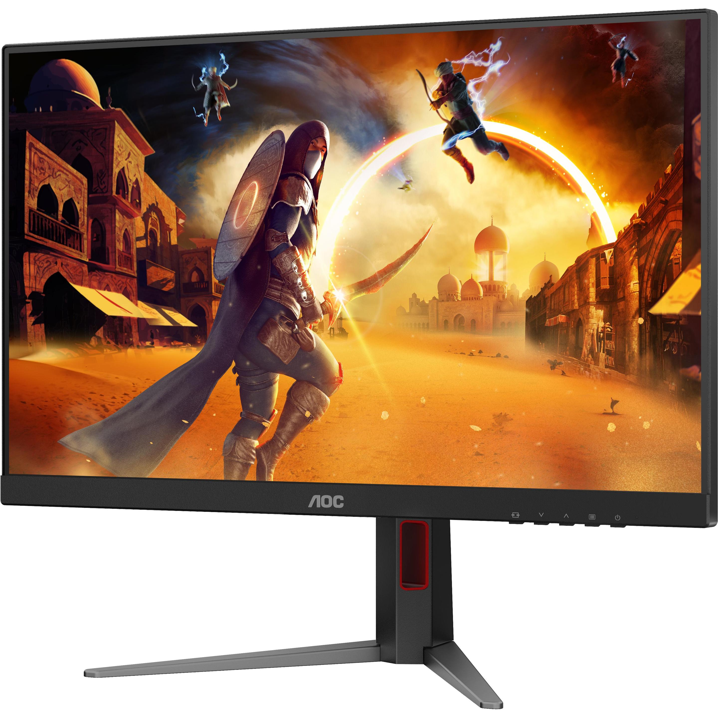 AOC 68,6cm (27") 27G4X 16:09 2xHDMI+DP IPS black/red (1920 x 1080 Pixel, 27"), Monitor, Rot, Schwarz