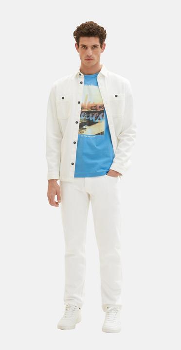 Produktbild Tom Tailor T-Shirt Kurzarmshirt mit Rundhalsausschnitt und Foto-Print (XXL)