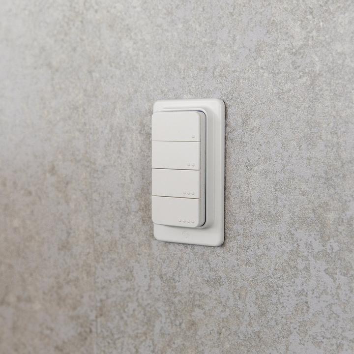 Produktbild Shelly BLU RC Button 4 ZB - White (Gerätespezifische Fernbedienung, Bluetooth, Radio Frequency (RF))