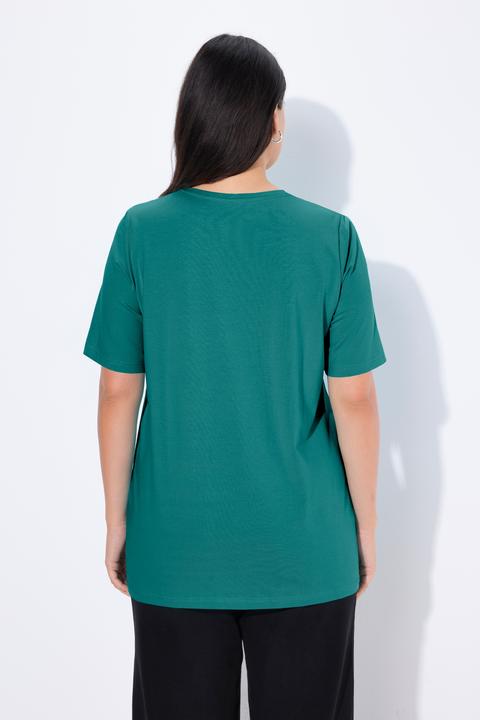 Actual product image Ulla Popken Essential Round Neck Stretch Tee (54, 56)