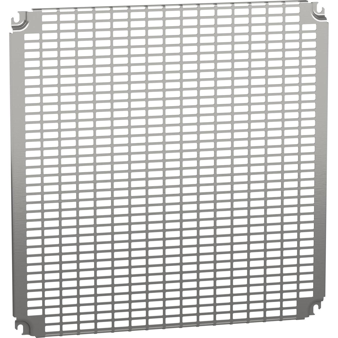 Schneider Electric Perf. Plate - 600x600mm, Accessori per armadio rack, Argento