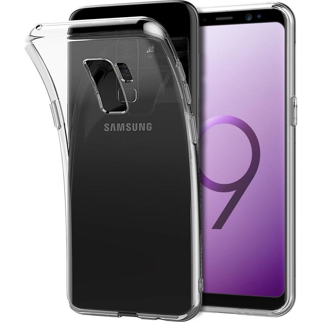 König Design Handyhülle für Samsung Galaxy S9 Plus Schutzcase Backcover Bumper Transparent (Samsung Galaxy S9+), Smartph...