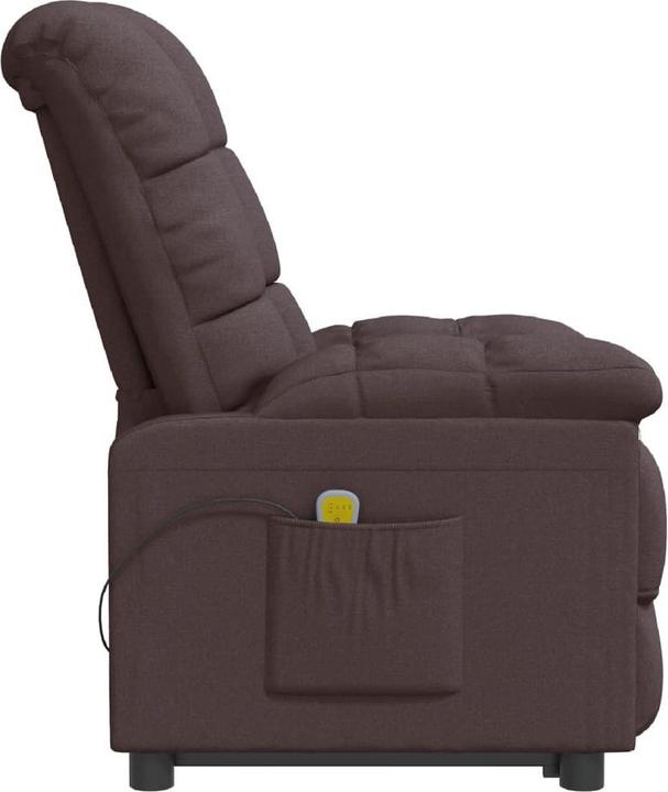 Produktbild vidaXL Massagesessel Fernsehsessel Relaxsessel Liegesessel Dunkelbraun Stoff